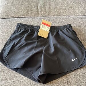 Nike Girls Black Running Shorts, Large